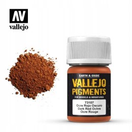 VALLEJO PIGMENT 35 ML DARK RED OCHRE 73107