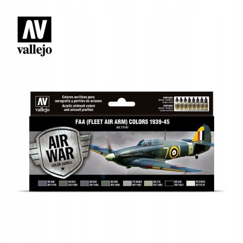 ZESTAW 8 FARB VALLEJO MODEL AIR FLEET ARM 71147