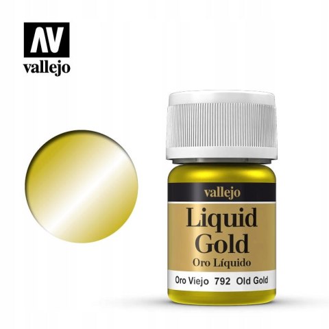 FARBA VALLEJO LIQUID GOLD 35 ML 70792 OLD GOLD