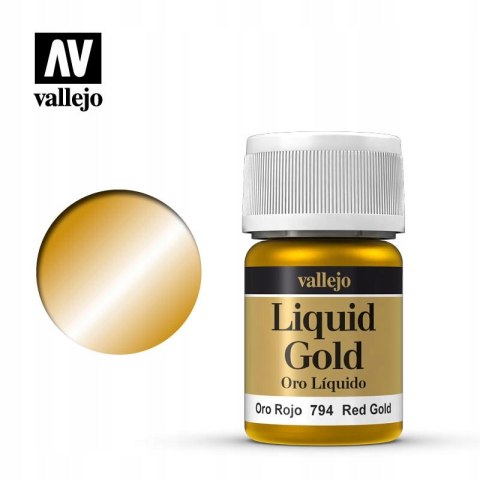 FARBA VALLEJO LIQUID GOLD 35 ML 70794 RED GOLD