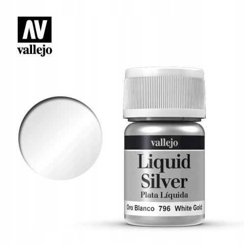 FARBA VALLEJO LIQUID GOLD 35 ML 70796 WHITE GOLD