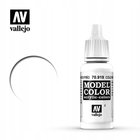 VALLEJO FARBA MODEL COLOR 002 COLD WHITE 70919