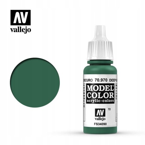 VALLEJO FARBA MODEL COLOR 072 DEEP GREEN 70970