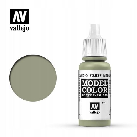 VALLEJO FARBA MODEL COLOR 111 MEDIUM GREY 70987