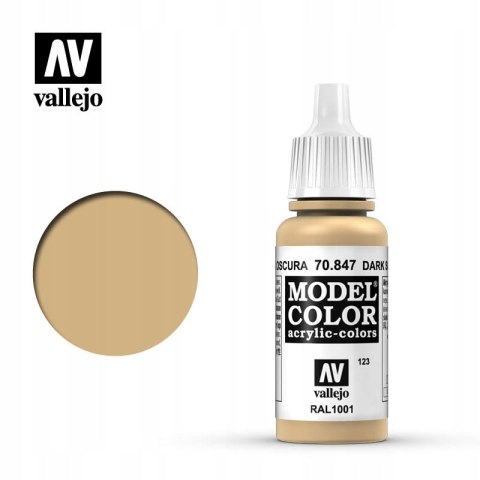 VALLEJO FARBA MODEL COLOR 123 DARK SAND 70847