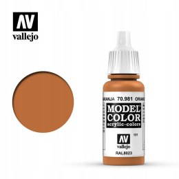 VALLEJO FARBA MODEL COLOR 131 ORANGE BROWN 70981