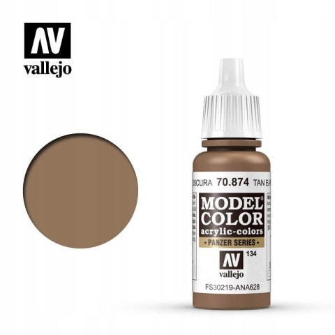 VALLEJO FARBA MODEL COLOR 134 TAN EARTH 70874