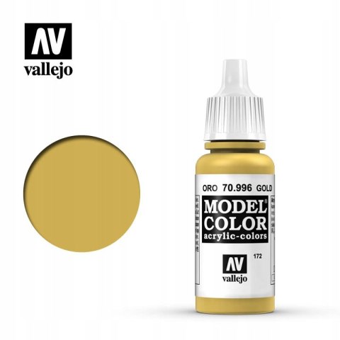 VALLEJO FARBA MODEL COLOR 172 GOLD 70996 ZŁOTY