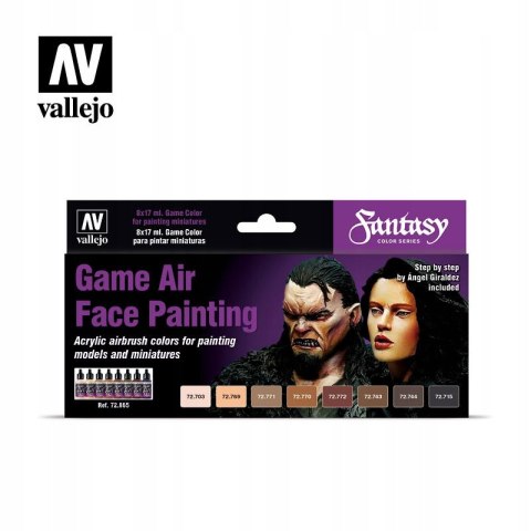 ZESTAW 8 FARB VALLEJO GAME AIR FACE PAITING 72865