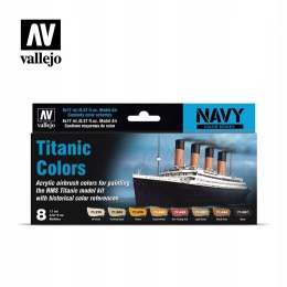 ZESTAW 8 FARB VALLEJO MODEL AIR TITANIC COLORS