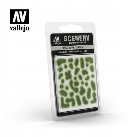 ROŚLINY VALLEJO WILD TUFT - GREEN 4mm