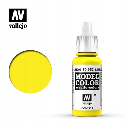 VALLEJO FARBA MODEL COLOR 011 YELLOW LEMON 70952