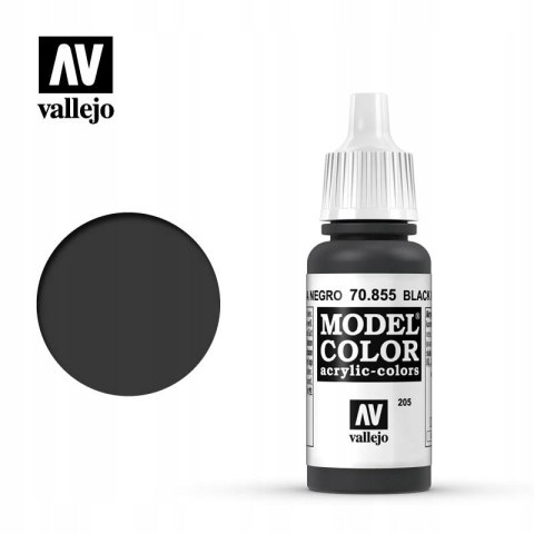 VALLEJO FARBA MODEL COLOR 205 BLACK GLAZE 70855