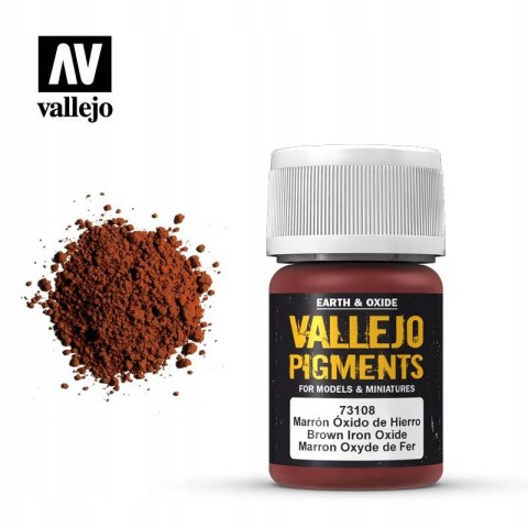 VALLEJO PIGMENT 35 ML BROWN IRON OXIDE 73108 RDZA