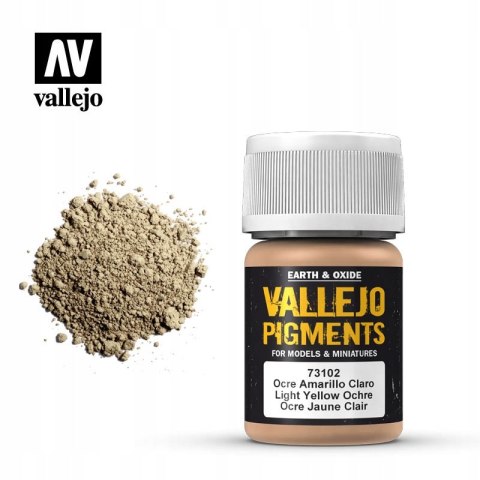 VALLEJO PIGMENT 35 ML LIGHT YELLOW OCHRE 73102