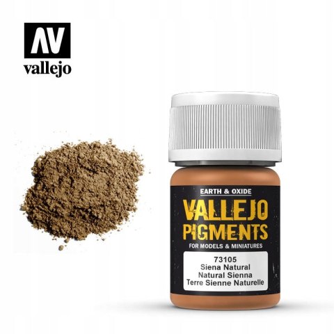 VALLEJO PIGMENT 35 ML NATURAL SIENNA 73105