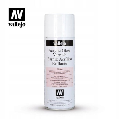 VALLEJO SPRAY 400 ML - GLOSS VARNISH LAKIER POŁYSK