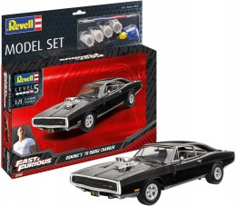 MODEL DO SKLEJANIA REVELL DODGE CHARGER F&F ZESTAW FARBY PĘDZEL KLEJ