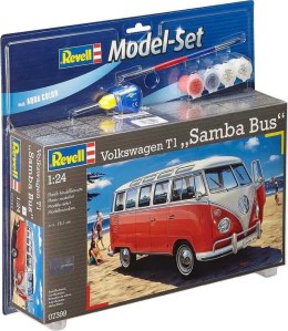 MODEL DO SKLEJANIA REVELL VW T1 SAMBA BUS 1:24 ZESTAW FARBY KLEJ PĘDZEL