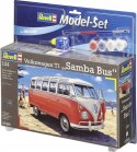 MODEL DO SKLEJANIA REVELL VW T1 SAMBA BUS 1:24 ZESTAW FARBY KLEJ PĘDZEL