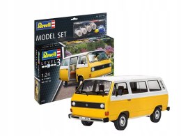 MODEL DO SKLEJANIA REVELL VW T3 BUS 1:25 ZESTAW FARBY KLEJ PĘDZEL