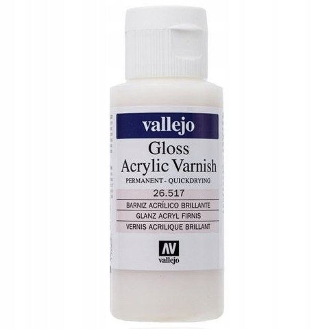 VALLEJO PERNAMENT GLOSS VARNISH 60 ML 26517 VALLEJO PERNAMENT GLOSS VARNISH 60 ML 26517