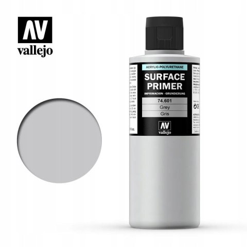 VALLEJO SURFACE PRIMER PODKŁAD SZARY 200 ML VALLEJO SURFACE PRIMER PODKŁAD SZARY 200 ML