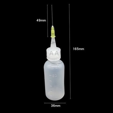 BUTELKA DOZUJĄCA POJEMNIK Z IGŁĄ 50ml IPA KLEJ