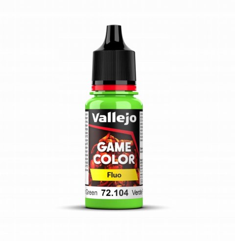 FARBA VALLEJO GAME COLOR FLUO 18 ML GREEN 72104