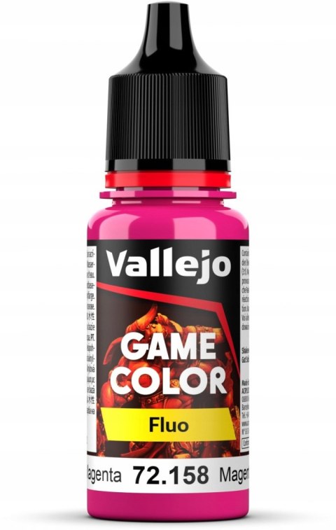 FARBA VALLEJO GAME COLOR FLUO 18 ML MAGENTA 72158