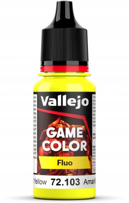 FARBA VALLEJO GAME COLOR FLUO 18 ML YELLOW 72103