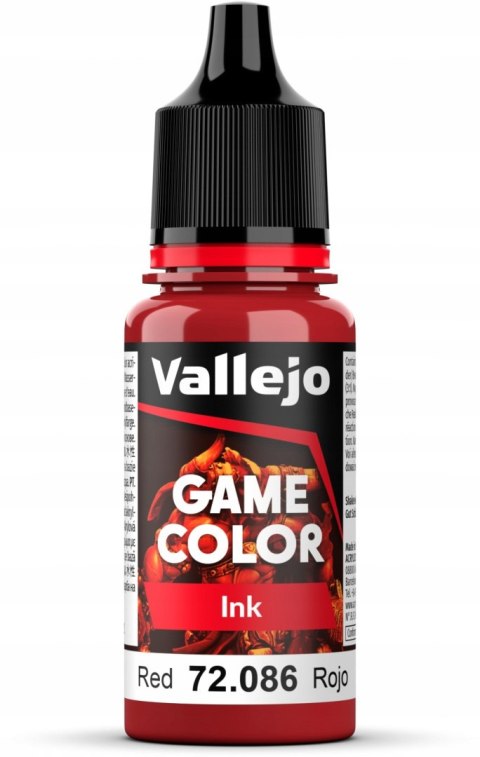 FARBA VALLEJO GAME COLOR INK 18 ML RED 72086