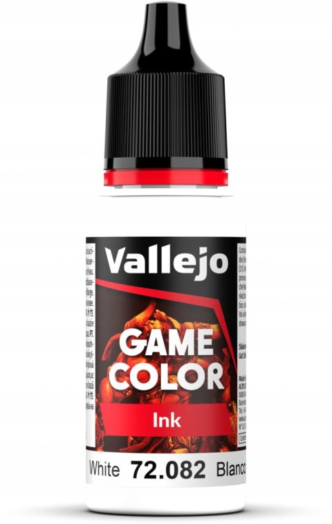 FARBA VALLEJO GAME COLOR INK 18 ML WHITE 72082 BIAŁA