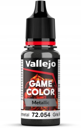 FARBA VALLEJO GAME COLOR METAL 18 ML DARK GUNMETAL 72054