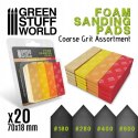 FOAM SANDING PADS - COARSE GRIT ASSORTMENT PIANKI SZLIFIERSKIE GSW 10977