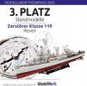 MODEL DO SKLEJANIA REVELL STATEK GERMAN DESTROYER CLASS 119 1:144 05179