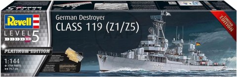 MODEL DO SKLEJANIA REVELL STATEK GERMAN DESTROYER CLASS 119 1:144 05179