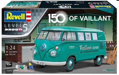 MODEL DO SKLEJANIA REVELL VW T1 BUS 150 JAHRE VAILLANT 1:24 05648
