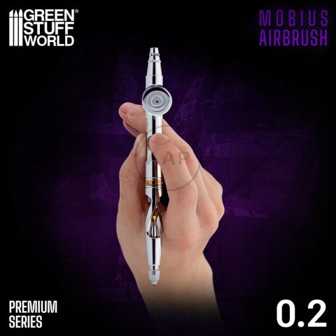 GREEN STUFF WORLD - AEROGRAF Premium Series GHPM-Mobius Airbrush 0.2mm 6378