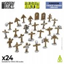 GREEN STUFF WORLD - DREWNIANE KRZYŻE 1:35 - 1:48 DRUK 3D 12722
