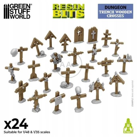 GREEN STUFF WORLD - DREWNIANE KRZYŻE 1:35 - 1:48 DRUK 3D 12722