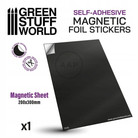GREEN STUFF WORLD - FOLIA MAGNETYCZNA SAMOPRZYLEPNA 0,75 mm 1046