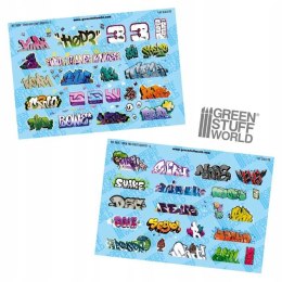 GREEN STUFF WORLD - KALKOMANIE GRAFITTI 1:87 H0 5909