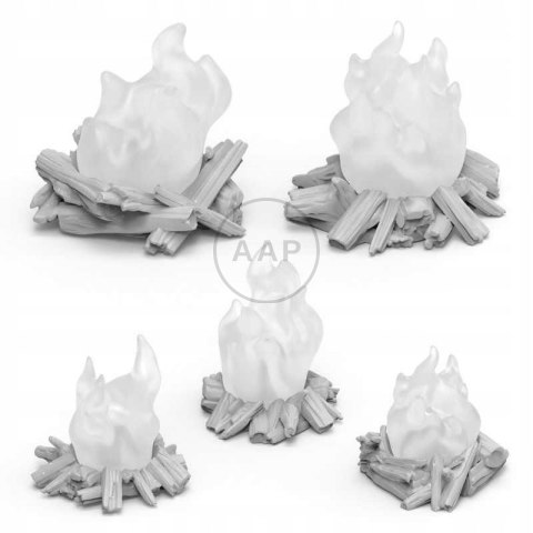 GREEN STUFF WORLD - OGNISKA 5 SZT 1:35 - 1:48 DRUK 3D 12725