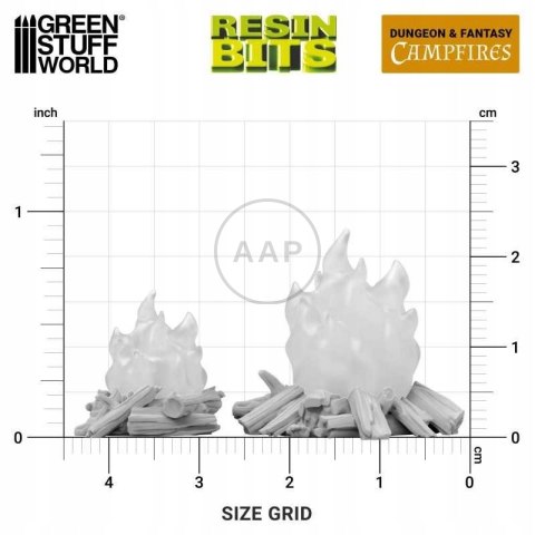 GREEN STUFF WORLD - OGNISKA 5 SZT 1:35 - 1:48 DRUK 3D 12725