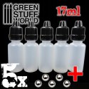 GREEN STUFF WORLD - POJEMNIKI DO MIESZANIA FARB 17 ML x 5 9274