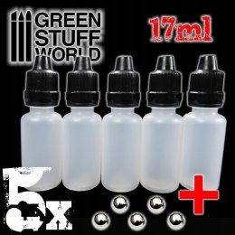GREEN STUFF WORLD - POJEMNIKI DO MIESZANIA FARB 17 ML x 5 9274