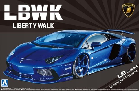 MODEL DO SKLEJANIA AOSHIMA LAMBORGHINI AVENTADOR LIBERTY WALK 1:24 AO05991