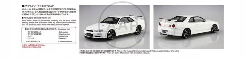 MODEL DO SKLEJANIA AOSHIMA NISSAN BNR34 SKYLINE GT-R SPEC II 1:24 AO06558