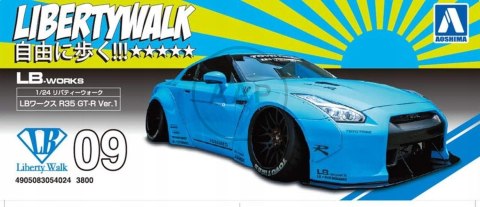MODEL DO SKLEJANIA AOSHIMA NISSAN GT-R R35 LB WORKS 1:24 AO05402